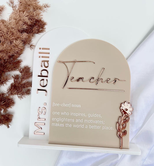 Double Arch Teacher Gift Stand