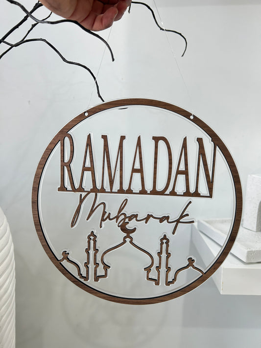 Mosque Ramadan Mubarak Door Sign