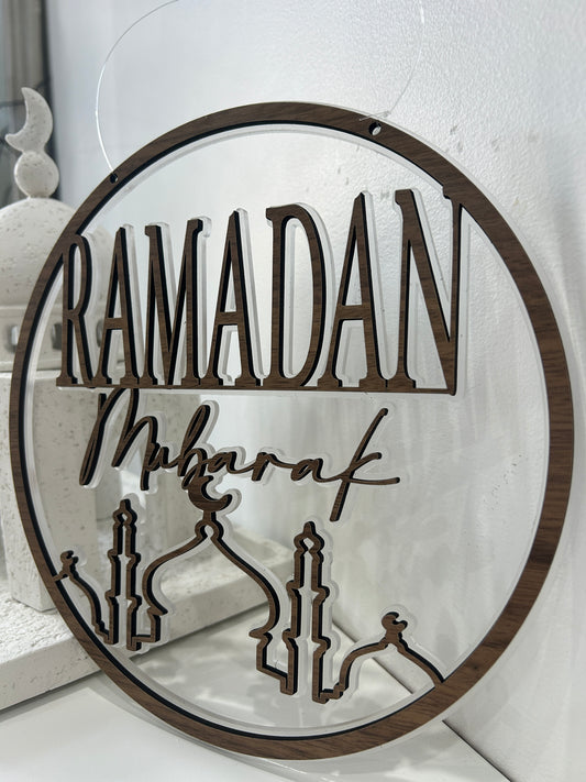 Mosque Ramadan Mubarak Door Sign