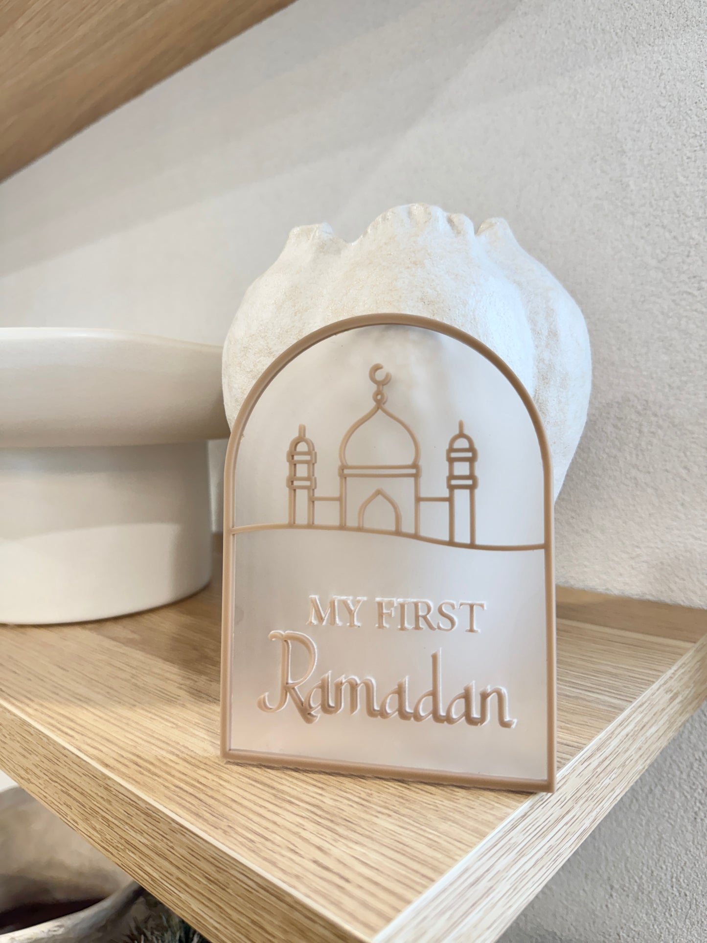 ‘My first Ramadan’ plaque