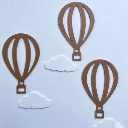 Hot air balloons + clouds