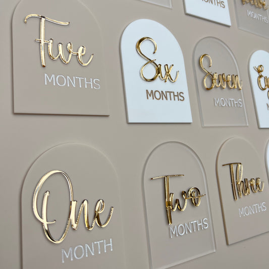 set of 12 milestone discs