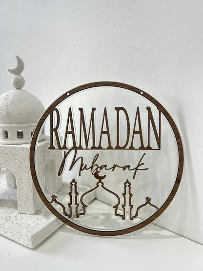 Mosque Ramadan Mubarak Door Sign