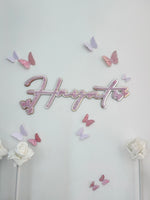 Load image into Gallery viewer, Butterfly Triple Name Plaque
