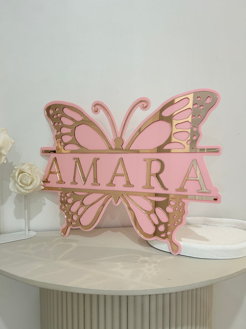 Detailed XL Butterfly Plaque