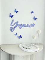 Load image into Gallery viewer, Butterfly Triple Name Plaque
