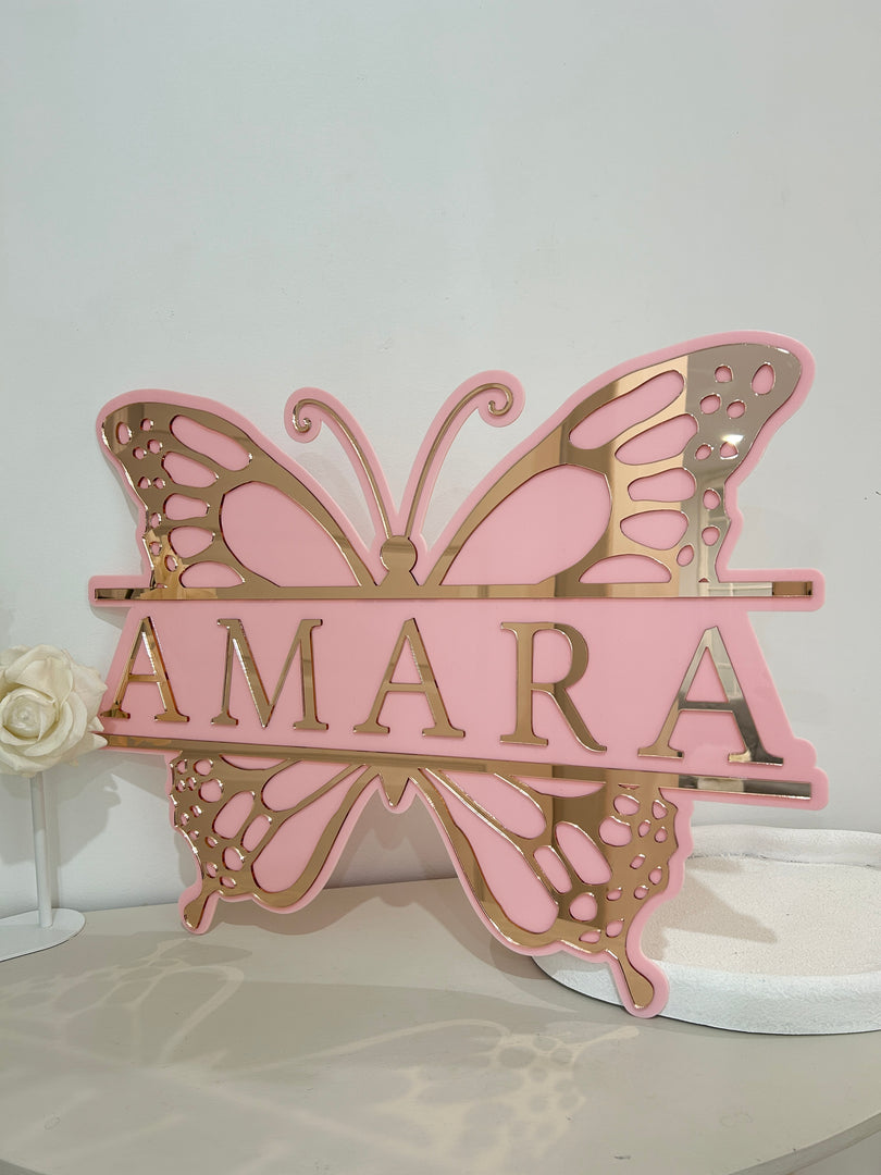 Detailed XL Butterfly Plaque