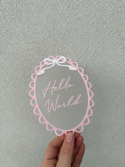 Scalloped Hello World Disc