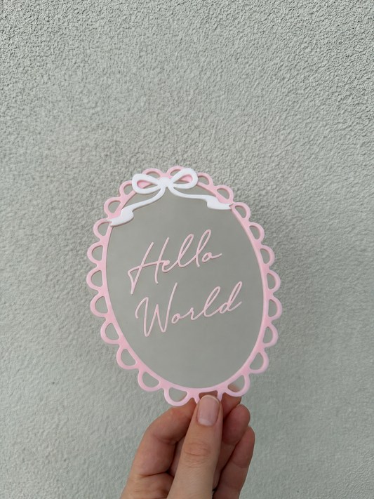 Scalloped Hello World Disc