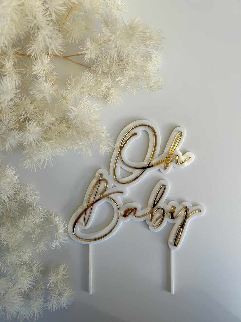 Oh Baby cake topper