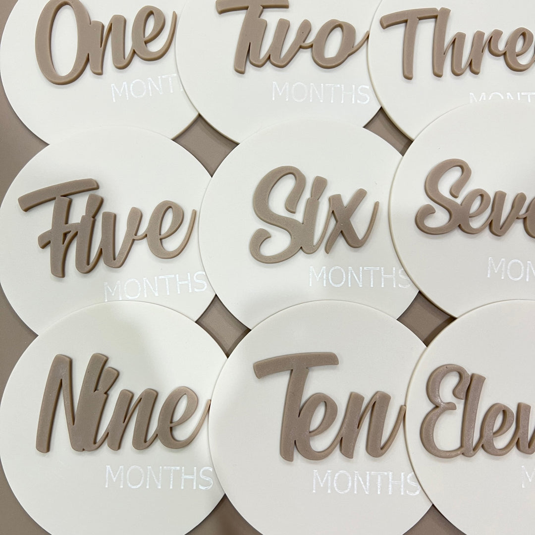 set of 12 milestone discs