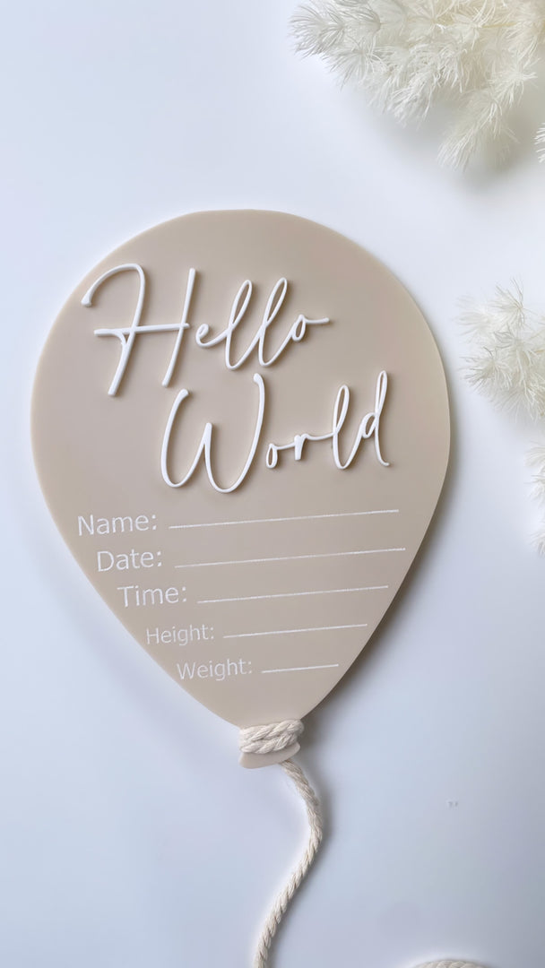 Balloon detailed welcoming disc