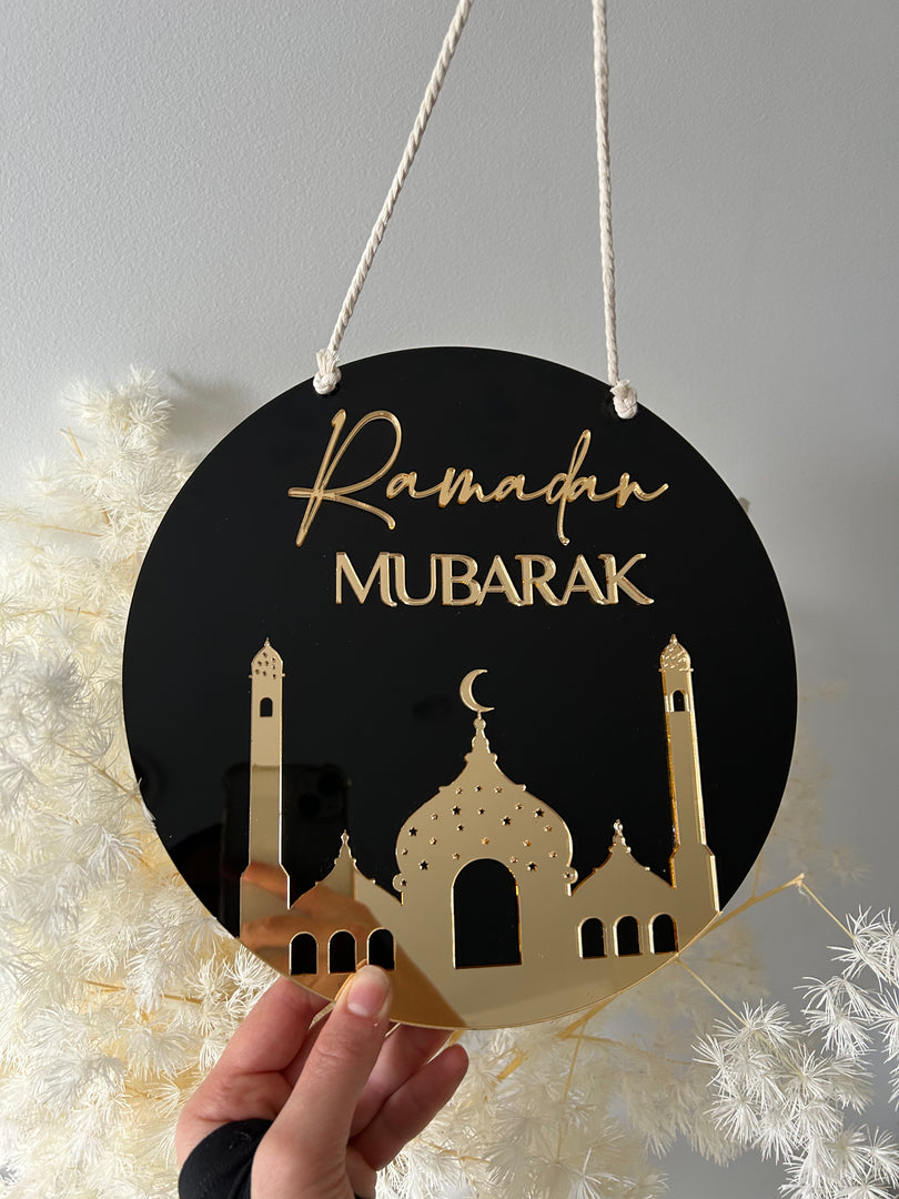 Reversible Eid/Ramadan door sign