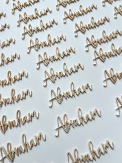 10x Cut out names